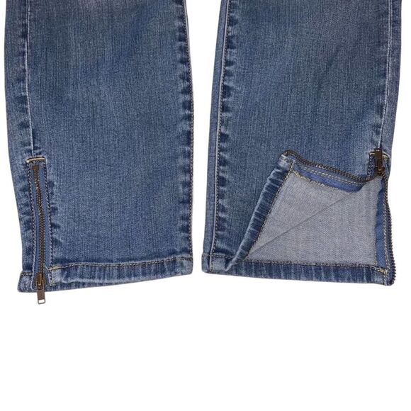 CAbi La Jolla Cropped Skinny w/ Zipper Hems Sz 6 - Picture 4 of 7